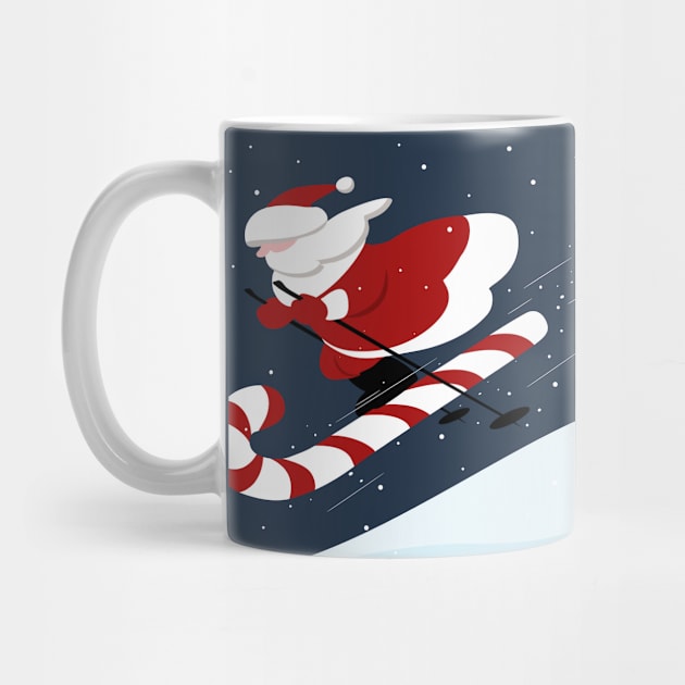 Cute Cartoon Santa Christmas Card by Lastdrop